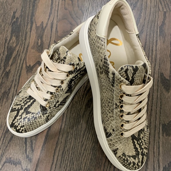 Sam Edelman snakeskin print sneakers - Picture 2 of 2